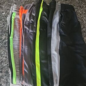 Athletic Works Kids Athletic Pants - Neon Green, Orange, Black, Gray
